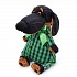 Мягкая игрушка - Собака Ваксон в рубашке и штанах, 25 см  - миниатюра №1