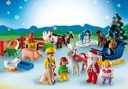 Набор-календарь 1.2.3 – Рождество на Ферме (Playmobil, 9009pm) - миниатюра