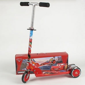 Трехколесный самокат Cars Тачки (Disney, ST-ALU-2RW-CARS)