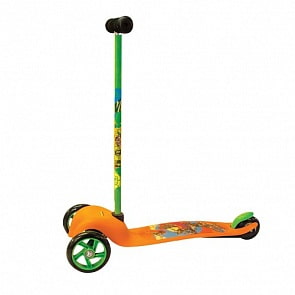 Самокат трехколесный TMNT, пластиковая дека  (Gulliver,  16TMNT3W)