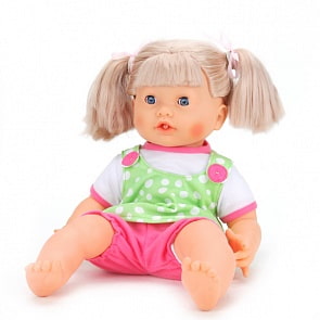 Интерактивная кукла Карапуз, двигает губами, реагирует на действия, поет песенку (Карапуз, 1656-R)