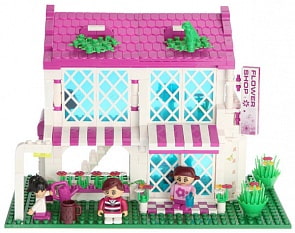 Игровой конструктор - Цветочный магазин, с аксессуарами (BANBAO, 6102)