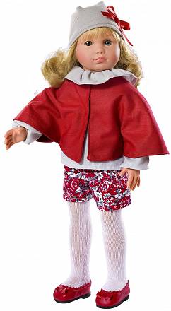 Кукла Нелли в красной накидке, 43 см. 