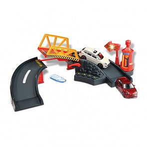 Игровой набор – машина (масштаб 1:43) с разводным мостом, с эффектом звука и света (Bburago, 18-30090)