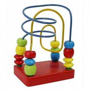 Лабиринт деревянный, красный (Алатойс, ЛБ1021)