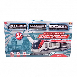 Железная дорога - Экспресс, 396 см, 53 предмета (ABtoys, C-00201)