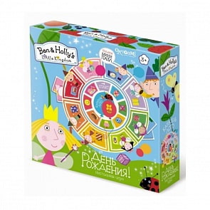 Игра настольная Ben & Holly - Карусель-лото - День рождения, пазл 16 элементов (Origami, 03019)