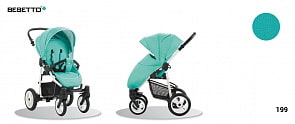 Детская прогулочная коляска Rainbow, шасси белая/BIA, цвет – 199 (Bebetto, WB120_199)