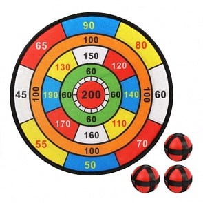 Дартс детский, диаметр 36 см, шарики 3 шт (Наша игрушка, 2285)