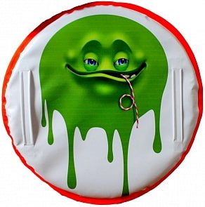 Ледянка Монстрик зеленый с трубочкой, 60см. (RT, 5041RT)