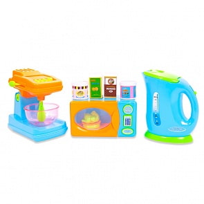 Помогаю Маме. Кухонная техника с продуктами, 10 предметов (ABtoys, PT-00484)