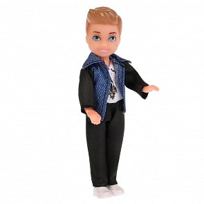 Кукла Карапуз – Сашенька в костюме, 12 см (Карапуз, SASHA01-BB)