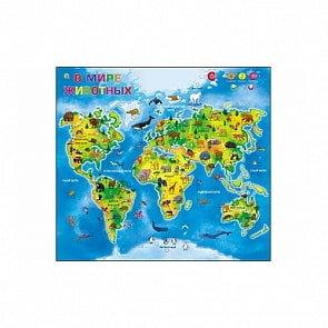 Развивающий плакат – В мире животных (Рыжий Кот, ЗП-0545)