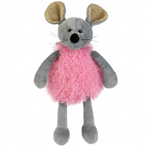 Мягкая игрушка – Мышка в розовом, 16 см (Мульти-пульти, 20405TNS)