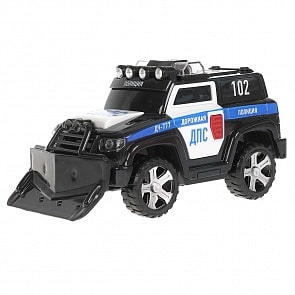 Модель Полиция 15 см свет-звук пластиковая черная (Технопарк, 2884-15PLPOL-BK)
