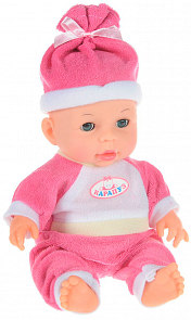 Пупс 22 см., умеет пить и писать, с горшком и бутылочкой (Карапуз, 29022Wsim)