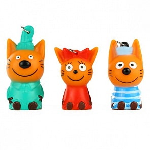 Игрушка-брелок из серии Три кота: Карамелька, Коржик, Компот (Весна, В3827) Игрушка-брелок из серии Три кота: Карамелька, Коржик, Компот (Весна, В3827)