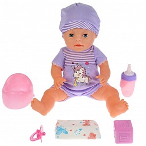 Интерактивный пупс, пьет и писает, с аксессуарами, 43 см (YL1813A) (ассортимент)