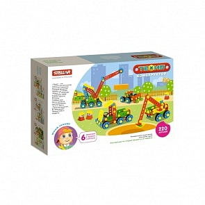 Техно конструктор «Стройка», 220 деталей (Stellar, 02032)