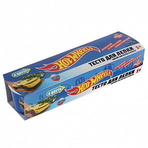 Тесто для лепки - Hot Wheels, 4 цвета по 60 г (MultiArt, 100PD4-HW) Тесто для лепки - Hot Wheels, 4 цвета по 60 г (MultiArt, 100PD4-HW)