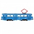Трамвай 18 см, открываются двери, инерционный механизм, свет и звук  - миниатюра №3