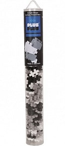 Разноцветный конструктор для создания 3D моделей, серый (Plus Plus, 4026)