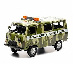 Машина УАЗ-452 "Вооруженные силы России", свет, звук (Технопарк, CT12-427-5sim) - миниатюра