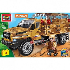 Конструктор Урал Nеxt с тентом 121 деталь (Город мастеров, 7230-KK)