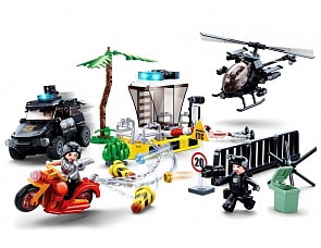 Конструктор - Полицейская операция с фигурками, 373 детали (Sluban, M38-B0772)