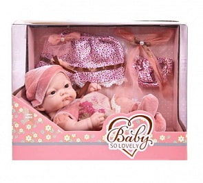 Пупс из серии Baby So Lovely 25 см 10'', с аксессуарами (Dimian, 88S-2)
