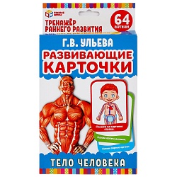 Развивающие карточки – Умные игры - Тело человека. Г.В. Ульева, 32 карточки (Умка, 4690590233030) - миниатюра