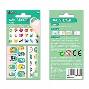 Блестящие наклейки на ногти: животные (Avenir, NA198178)
