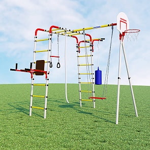 Спортивно-игровой комплекс Romana Fitness R.103.20.04 Фитнесс + качели фанерные