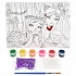Набор для творчества из серии Царевны. Дарья и Соня, с глиттером, 6 красок + кисть, 15 х 20 см  - миниатюра №1