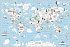 Карта-раскраска Обитатели Земли  - миниатюра №1