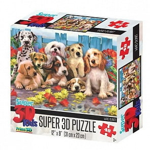 Пазл 3D Лучшие друзья, 48 деталей (Prime 3D, 13520-SBM)