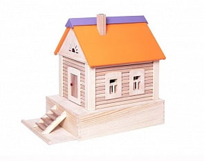 Деревянный конструктор - Избушка (Paremo, PE917)