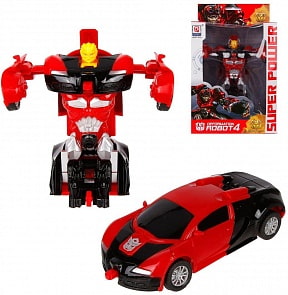 Трансформер Робот машина, инерционная, разные цвета (Наша Игрушка, 2340) (ассортимент)