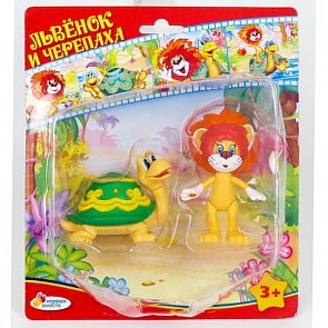 Набор из 2 фигурок: Львенок и Черепаха (Играем вместе, F-12-Rsim)