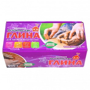 Глина для детского творчества БрикМастер 500 грамм (ПК Висма, 003пл)