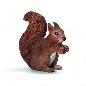 Игровая фигурка – Белка, грызущая орех (Schleich, 14684k)