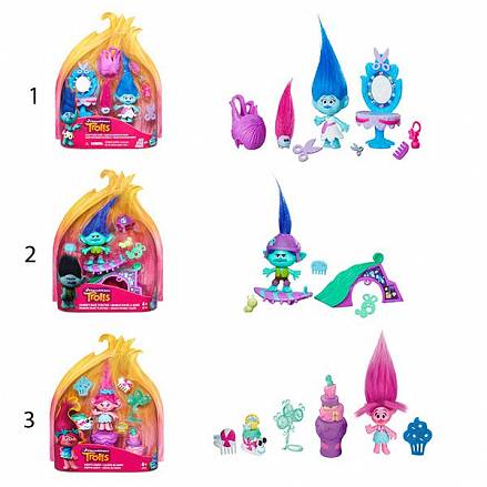 Игровой набор Trolls - тролли с аксессуарами  