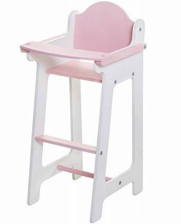 Кукольный стул для кормления, цвет розовый 