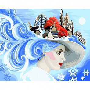 Рисование по номерам на холсте - Снежная Королева (Фабрика Творчества, L030)