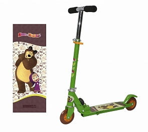 Двухколесный самокат - Navigator Маша и Медведь, 10 см (Navigator, Т59540)