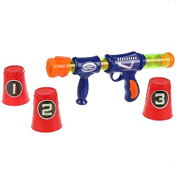 Бластер с бочками, стреляет шариками (Играем вместе, B1655006-R) - миниатюра