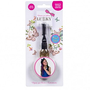 Тушь для волос с золотыми блёстками, 15 мл, блистер (Lukky, Т16158)