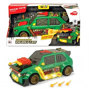 Машинка с залповой установкой - VW Golf 1 GTI, 26 см, свет и звук (Dickie, 3755003)