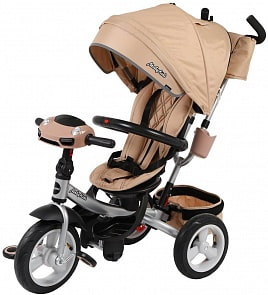 Трехколесный велосипед - New 360° 12x10 Air Car, бежевый (Moby Kids, 641358)