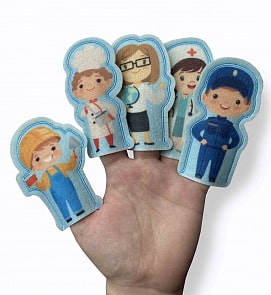 Кукольный пальчиковый театр - Профессии (Десятое королевство, 03943ДК)